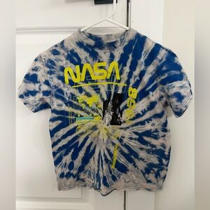 Vintage NASA Blue Tie-Dye T-Shirt